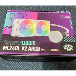 Cooler Master酷碼 MasterLiquid ML240L V2 ARGB 白色版/水冷散熱器