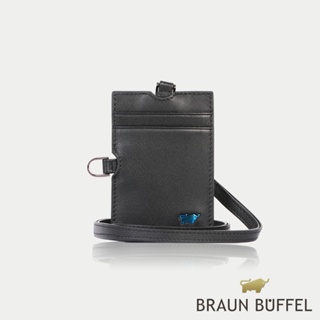 【BRAUN BUFFEL 德國小金牛】 台灣總代理 德羅姆 直橫式證件夾-黑色/BF505-170-BK