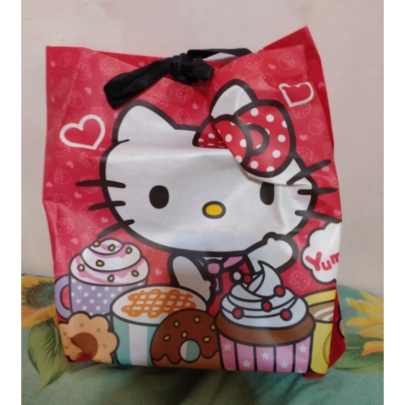 【現貨】 凱蒂貓 Hello Kitty HK 吉蒂貓 不織布材質 環保購物袋 單肩包 手提袋 側肩包購物包 防水購物袋