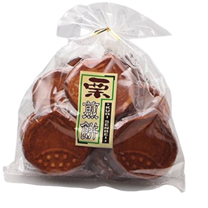 日本  山口 栗子煎餅 日本煎餅 煎餅 栗子造型