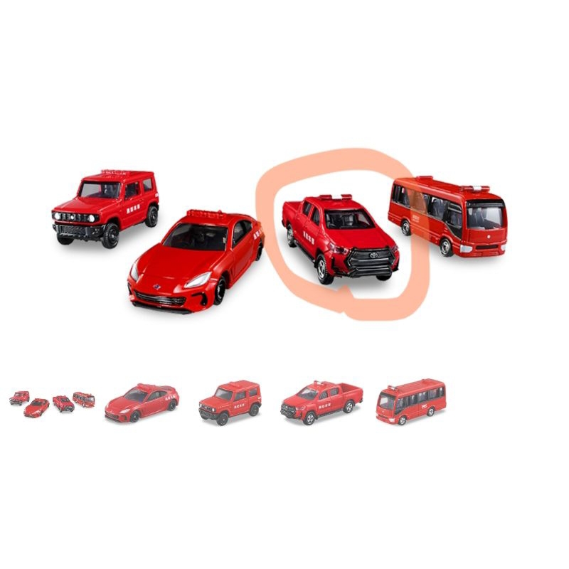 TOMICA 多美 67 Toyota HILUX 海力士 消防車輛 消防系 指揮車 盒組 單售