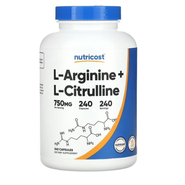 美國Nutricost L-Arginine + L-Citrulline 精胺酸&amp;瓜氨酸 240 粒膠囊 代購服務