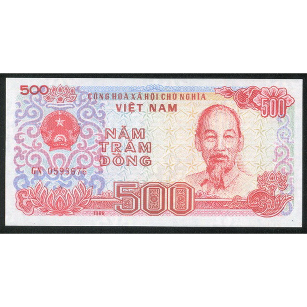 VIET NAM(越南), P101 , 500-D , 1988 ,品相全新UNC