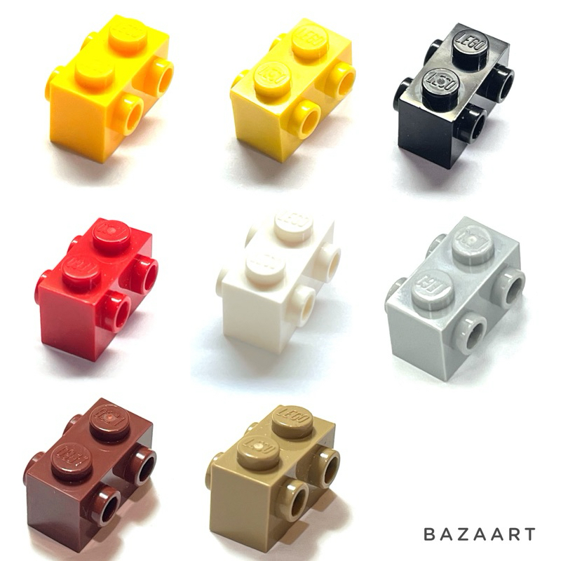 二手樂高 LEGO 轉向磚 轉向 雙向 雙邊 側接 轉向 黃色 黑色 亮橘色 白色 灰色 紅棕色 紅色 深沙 52107