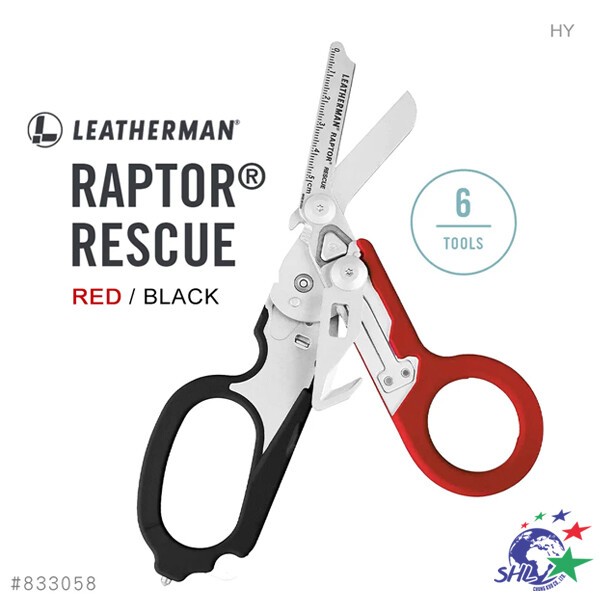 LEATHERMAN RAPTOR® RESCUE 多功能工具剪/黑紅柄 #833058 詮國