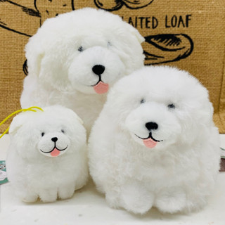 ❤Lika小舖❤日本正版全新現貨日本帶回正版薩摩耶犬景品娃娃玩偶布偶 大白熊犬狗狗庇裡牛斯山犬Pyrenees雪白犬吊飾