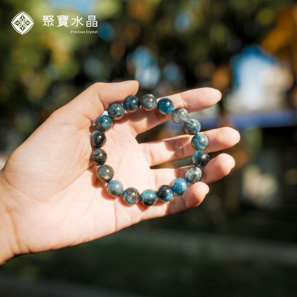 【魔鬼海藍寶惡魔之眼手珠】手鐲 貔貅 手鍊 散珠 原礦 碎石 紫超七 手排 聚寶水晶