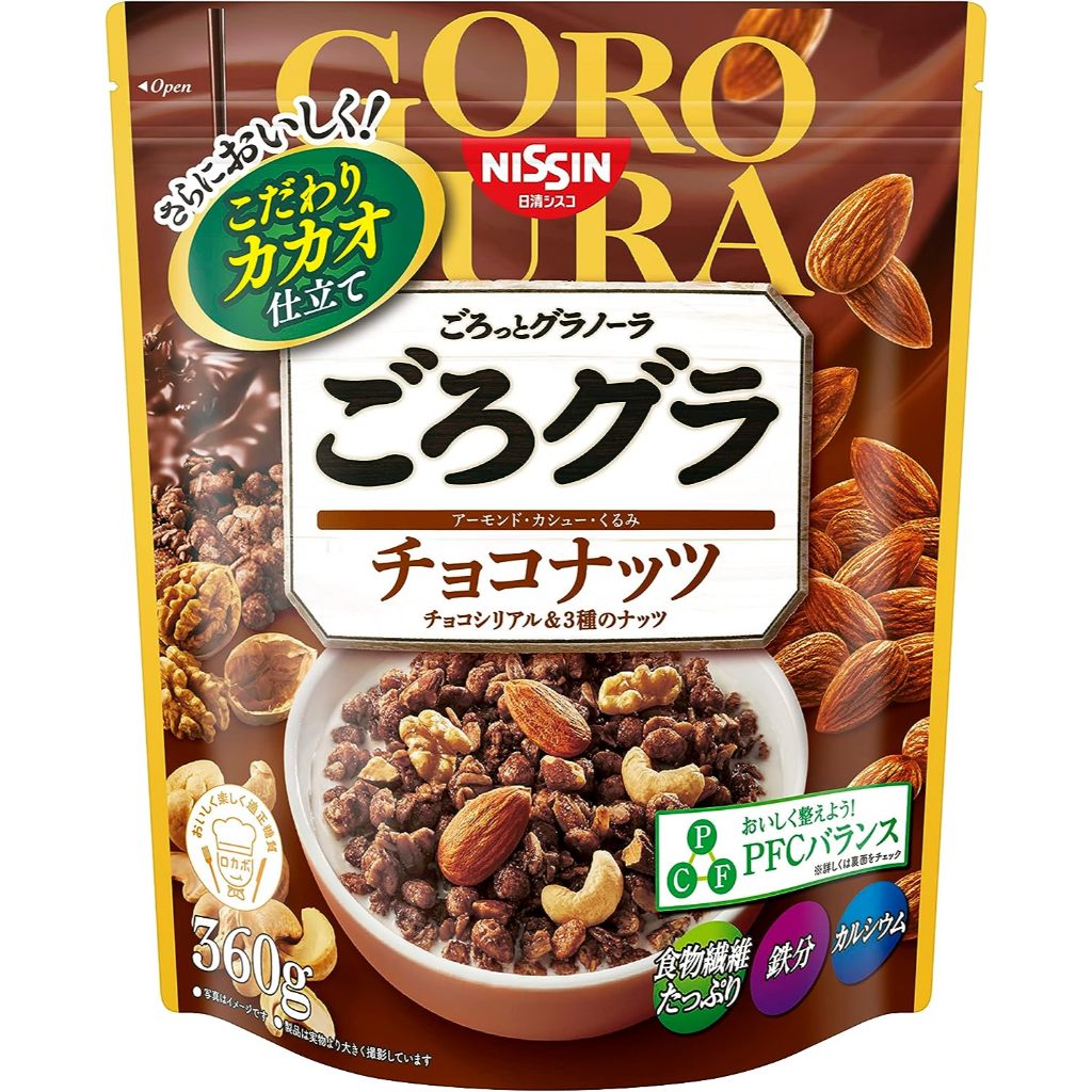 日本進口 Nissin 日本 日清 綜合 堅果巧克力風味早餐麥片360g