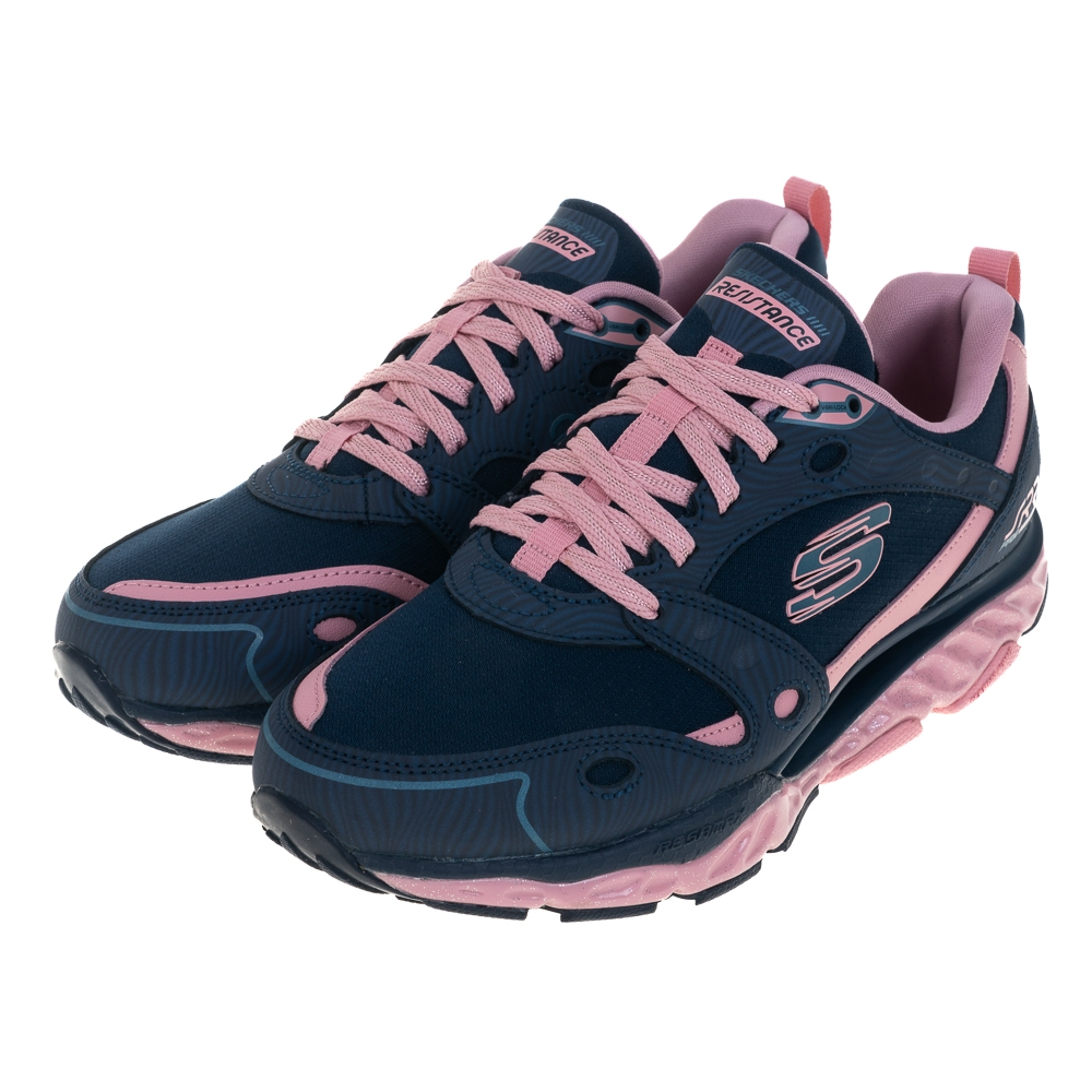 Skechers 慢跑鞋 896066NVPK Pro-Resistance-Agile SRR 深藍 粉紅 女鞋 避震