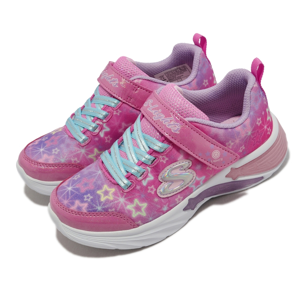 SKECHERS 女童系列 302324LPKMT 燈鞋 STAR SPARKS