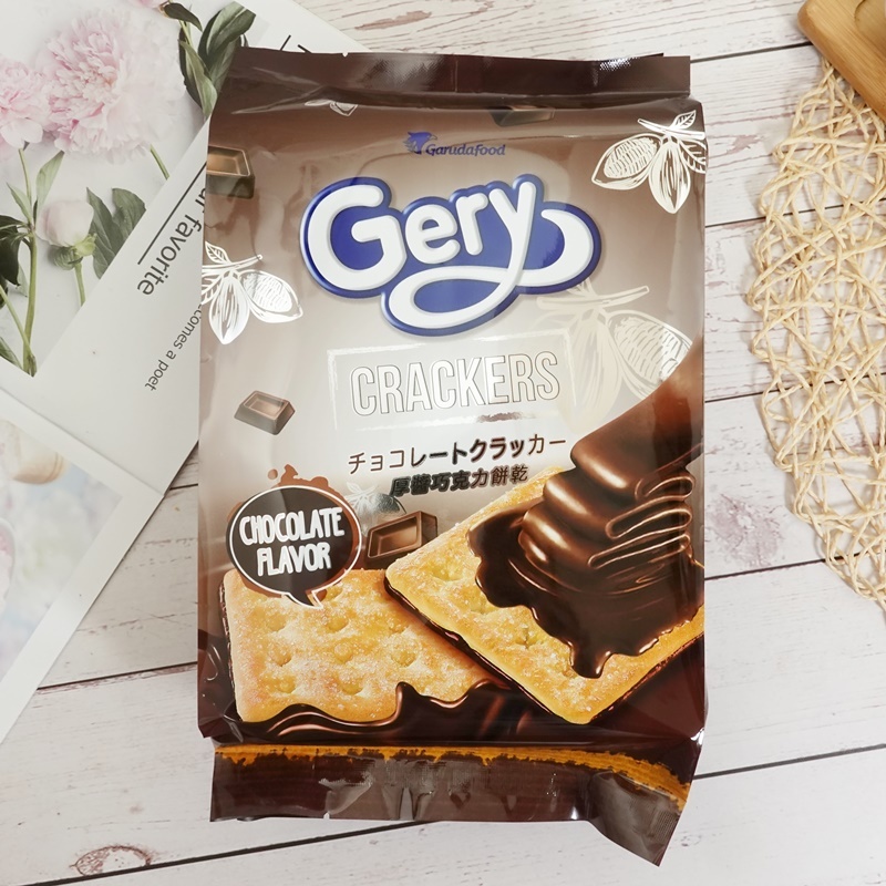 【Gery】厚醬巧克力餅乾 216g 【8992775341803】 厚醬 脆餅 餅乾 巧克力蘇打餅 (印尼餅乾)