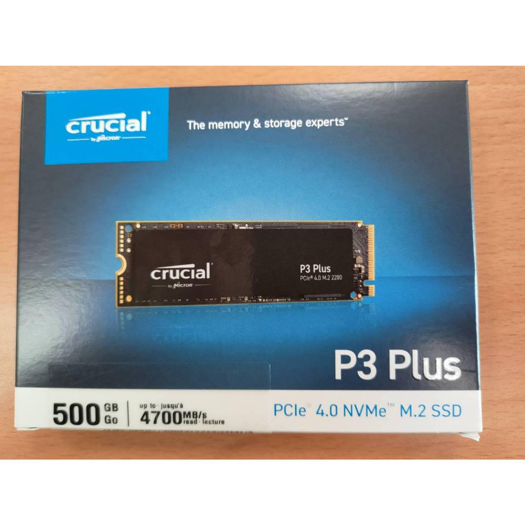 Micron美光 Crucial P3 500GB M.2/NVMe/SSD固態硬碟