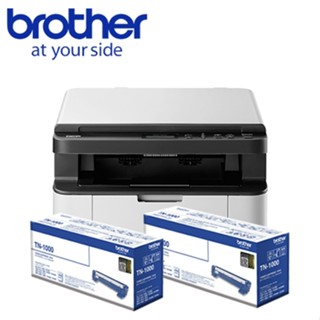 【機+2支原廠碳粉】brother DCP-1610W 無線黑白雷射複合機1610+TN1000X2支