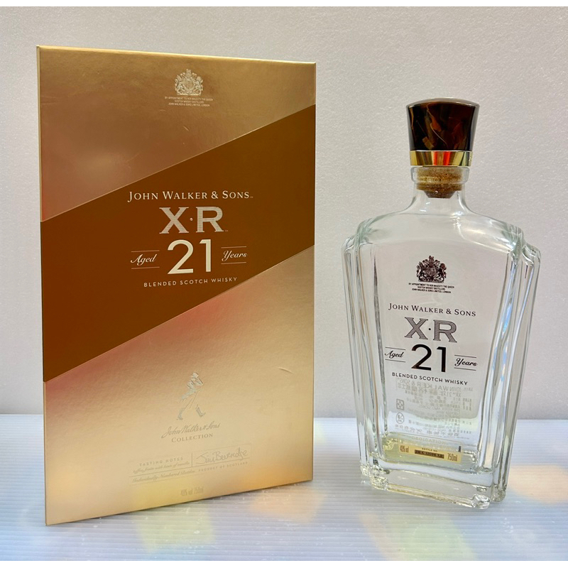 🇬🇧約翰走路 JOHNNIE WALKER XR21 蘇格蘭威士忌 0.75L 「空酒瓶+空盒」