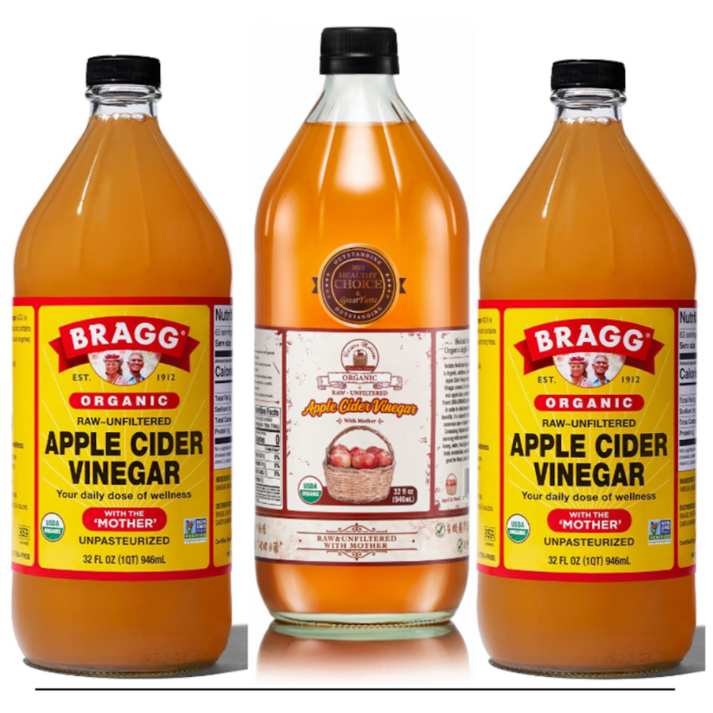 『Bragg阿婆』＋『自然醫生』有機蘋果醋 32oz，一次帶回美國原裝有機蘋果醋，『自然醫生』來自百年做醋廠房，醋酸母菌