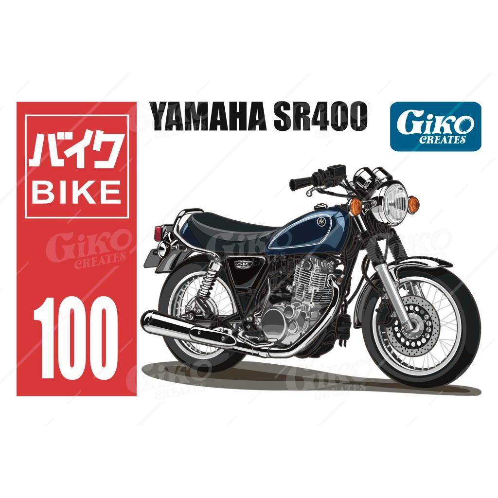 吉可圖創部-SR400專屬壓克力鑰匙圈(機車.摩托車)