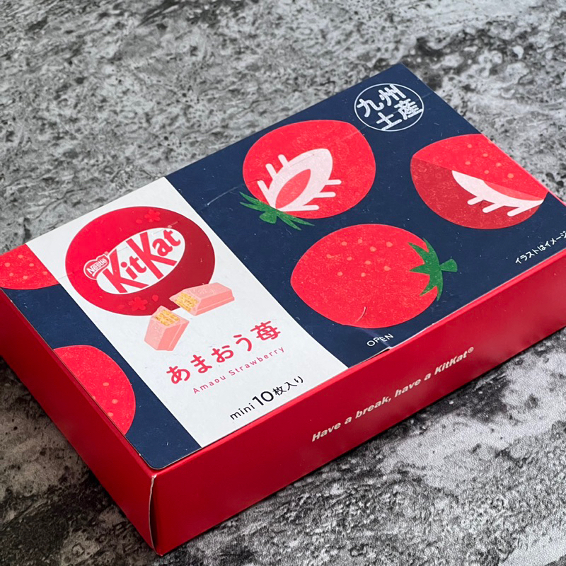 現貨🔥 日本🇯🇵 KitKat 九州土産 あまおう苺🍓 九州 福岡 草莓口味 巧克力 餅乾 10枚入