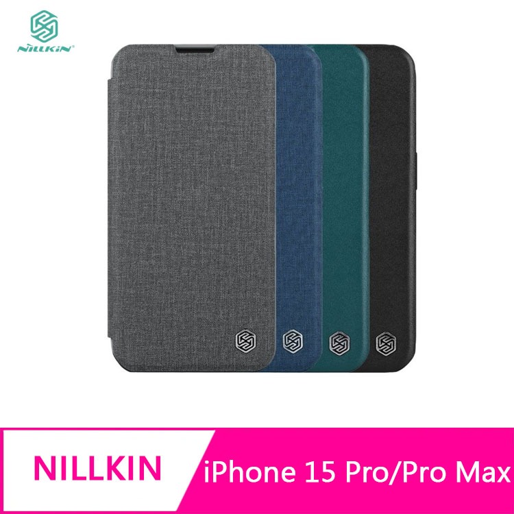 NILLKIN Apple iPhone 15 Pro/15 Pro Max 秦系列 Pro 皮套(素皮/布紋款)