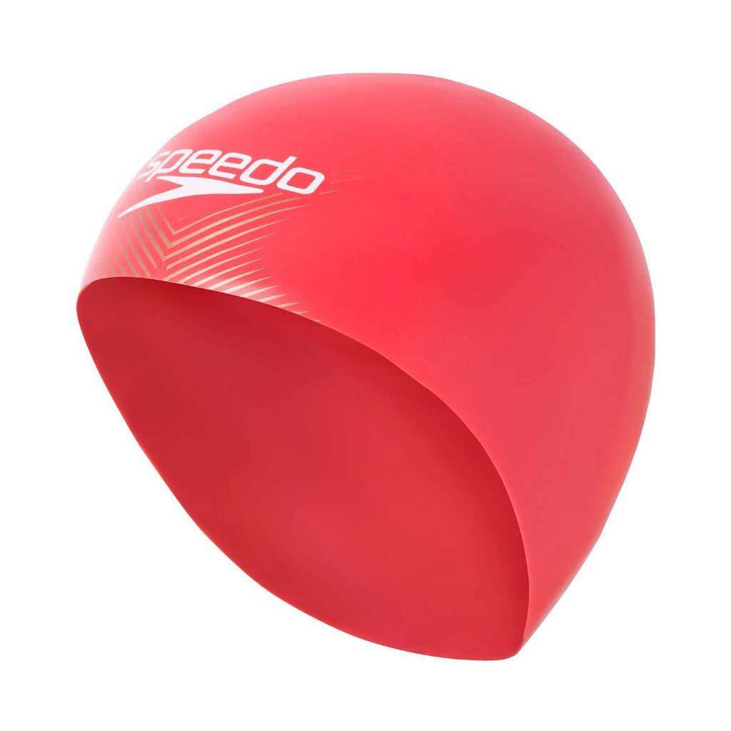 美國 Speedo Fastskin3 競賽游泳帽 紅色 size M