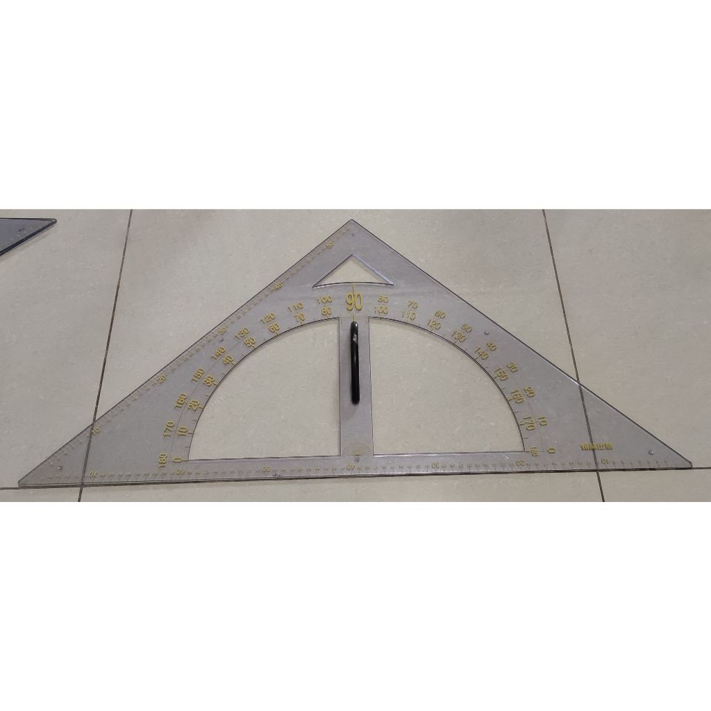 台灣製 教師用 數學教具 粉筆白板筆通用  大三角板 大三角尺 教學三角板 教學三角尺 教具三角板 教具三角尺