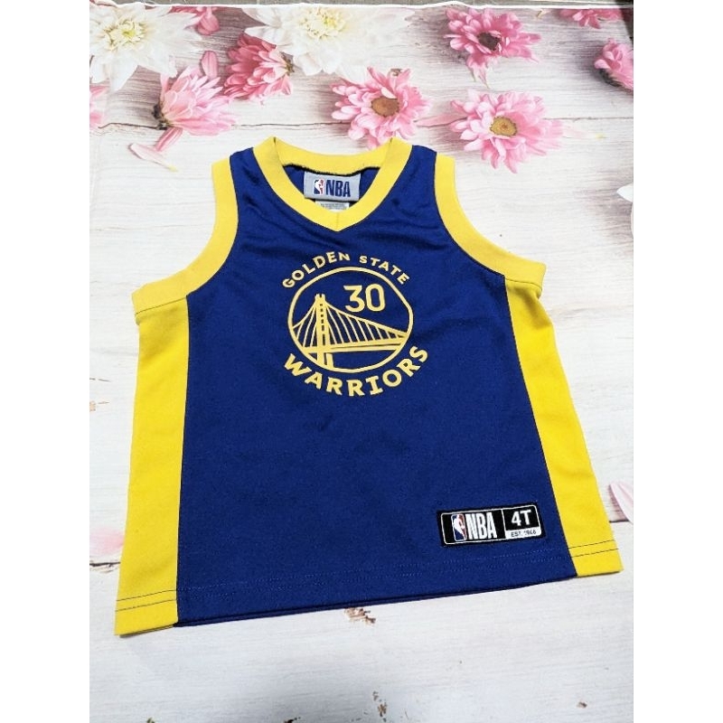 正版NBA球衣 勇士隊CURRY 4T 衣況佳 籃球球衣 兒童球衣