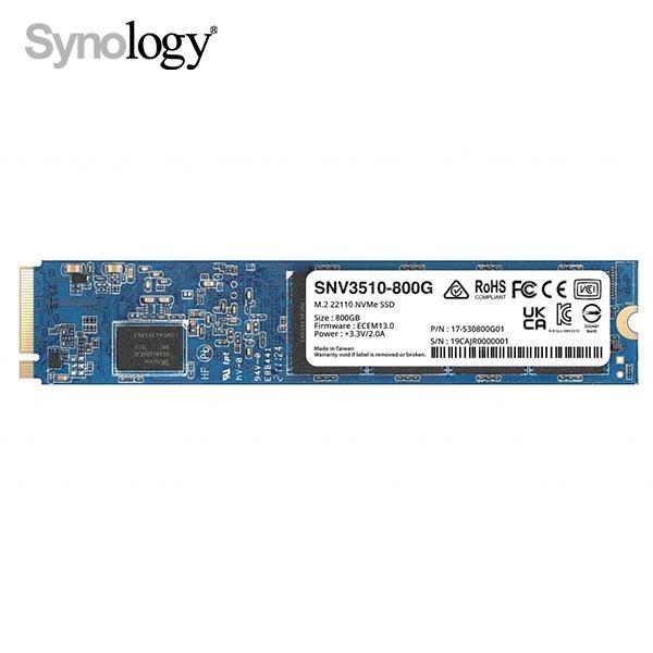 Synology 群暉 原廠企業級固態硬碟  800G M.2 22110 SSD (SNV3510-800G)