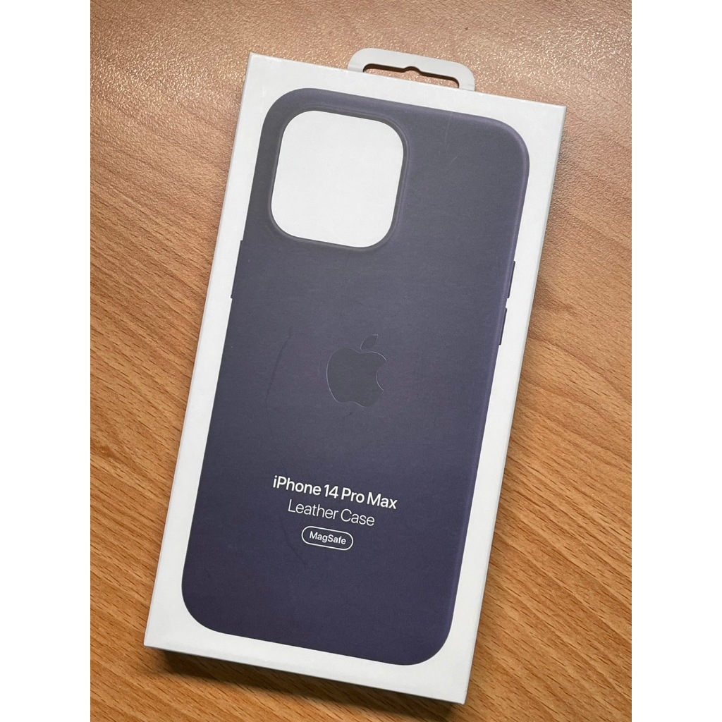 Apple原廠 iPhone 14 pro max 皮革保護殼 9成99新 絕版