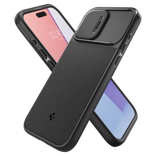 Spigen iPhone 15 Pro/Pro Max_Optik Armor MagFit 磁吸鏡頭防塵軍規殼