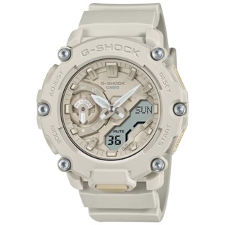 CASIO 卡西歐 G-SHOCK 時尚大地色雙顯時尚腕錶 GA-2200NC-7A