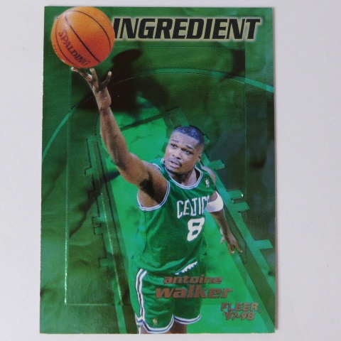 ~Antoine Walker/安東·渥克~NBA球星/爛仗王/濫投之王 1997年FLEER.金屬設計特殊卡