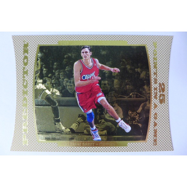 ~ Brent Barry ~NBA球星/布倫特·貝瑞 1996年UD.切割金屬電視設計.PREDICTOR特殊卡