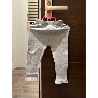 🌟二手童裝👶 韓系平價服飾-女寶蕾絲內搭褲(灰) (已售出)
