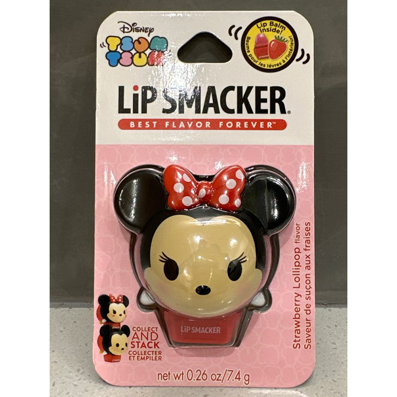 《正版 限時特價》Lip Smacker  迪士尼系列3D立體護唇膏 Tsum Tsum 米妮款草莓口味