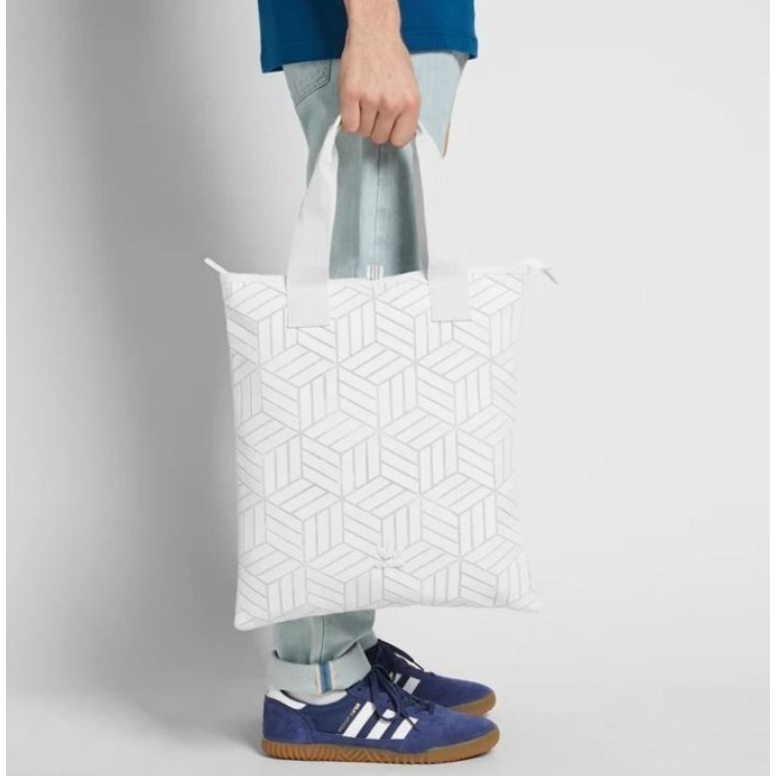 [ ADIDAS ] OG 3D SHOPPER BAG 側背包 未來感 休閒包 立體 手提包 幾何 白色 DY2970