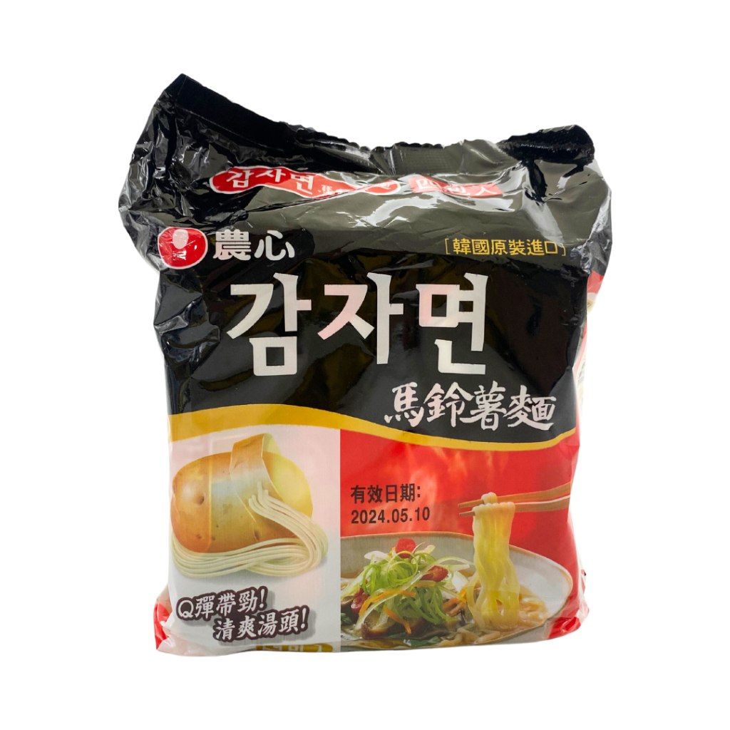 韓國 農心 4入裝泡麵 馬鈴薯麵 400g
