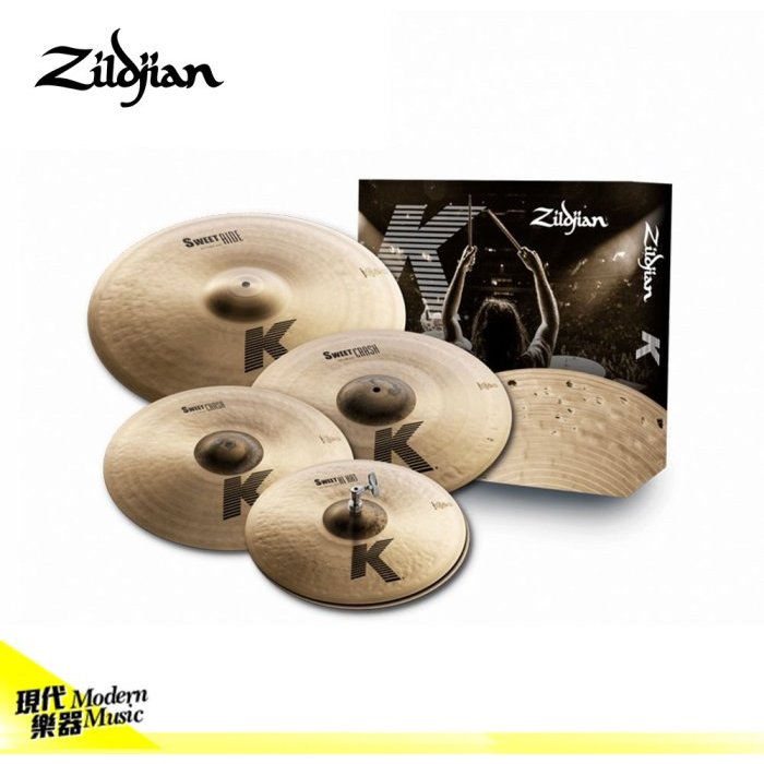 【現代樂器】六期零利率免運！Zildjian K Custom Hybird 套鈸 爵士鼓銅鈸 KCH390