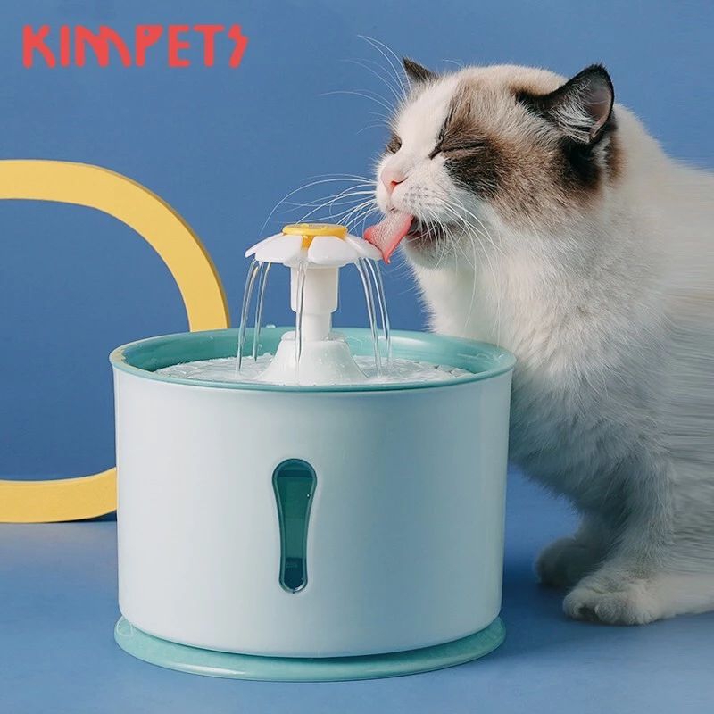 全新現貨/ KimPets 寵物自動飲水機 貓咪飲水機 自動循環 寵物水盆 水碗 貓用喝水神器 餵水器 夢幻藍