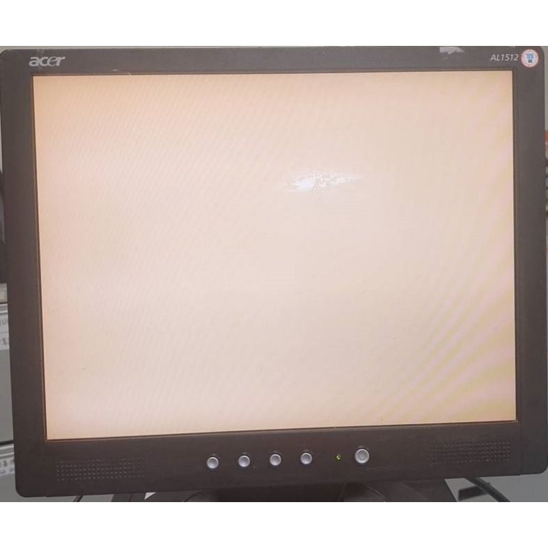 15"故障螢幕畫面全白。螢幕15吋 acer古董