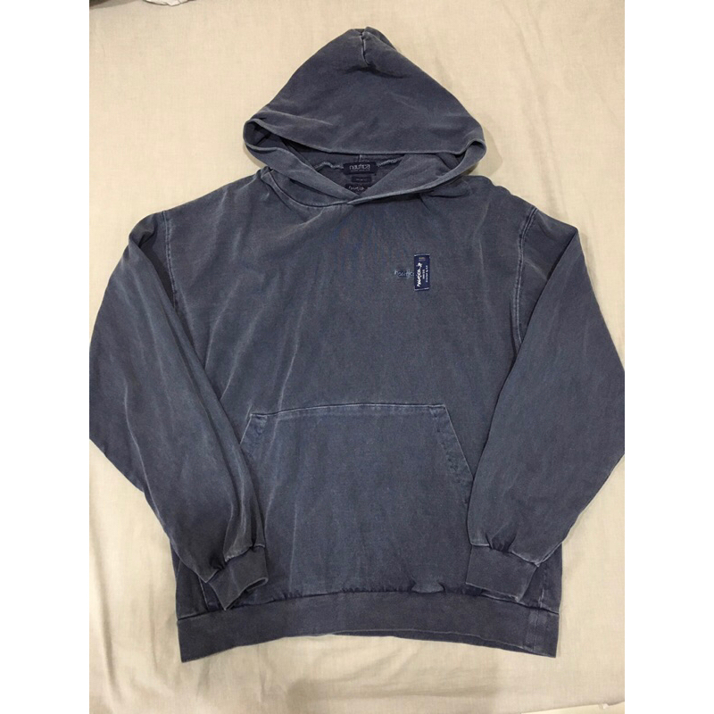 nautica jp pigment dyed hooded L/S too heavy size:m 藍 二手