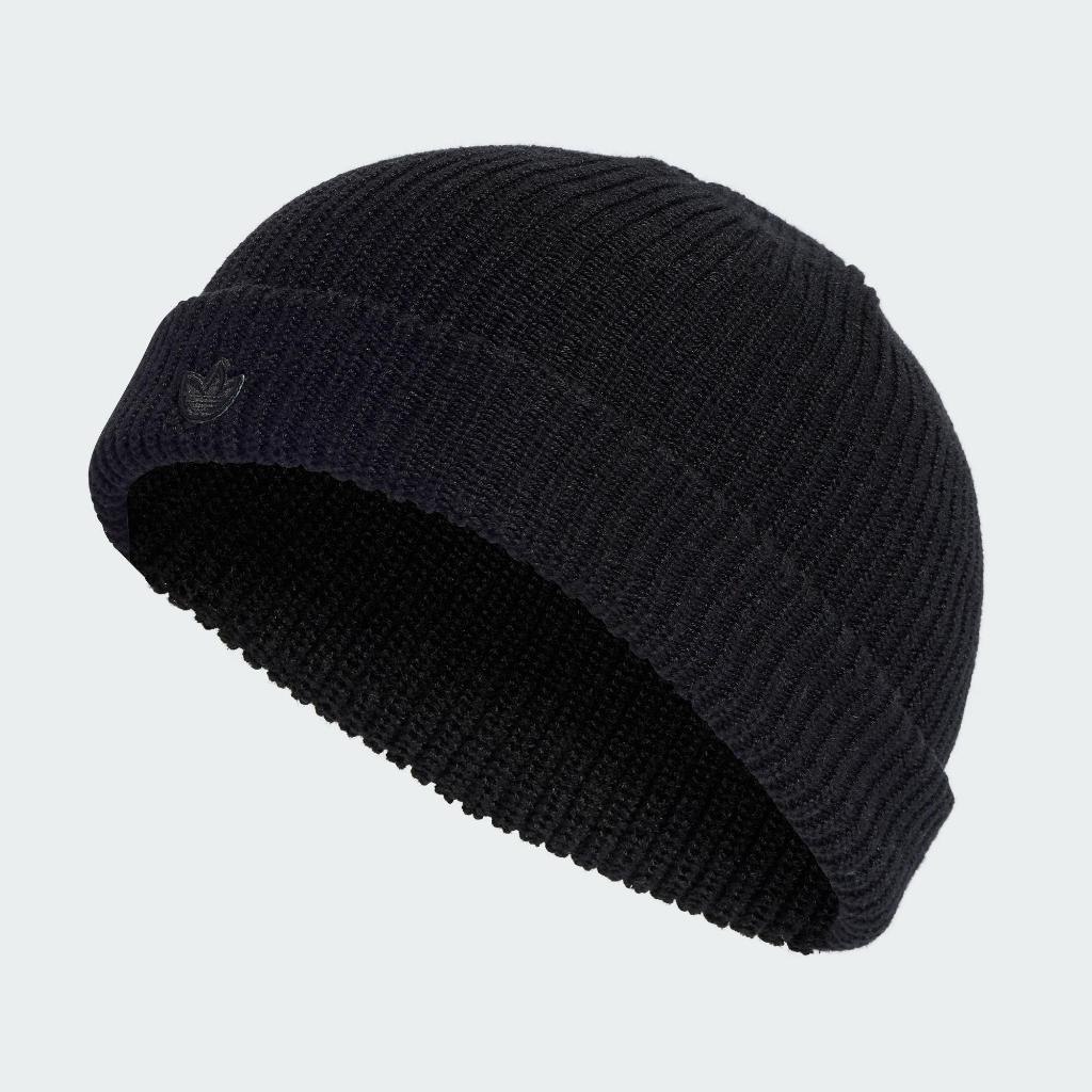 ADIDAS SHORT BEANIE 中性款 黑色 穿搭 舒適 毛帽 IL8441 Sneakers542