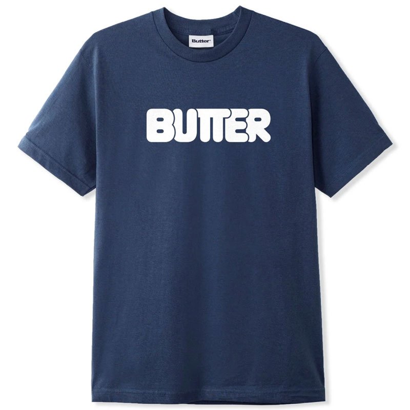 BUTTER GOODS A10629 ROUNDED LOGO TEE 短T (深藍色) 化學原宿