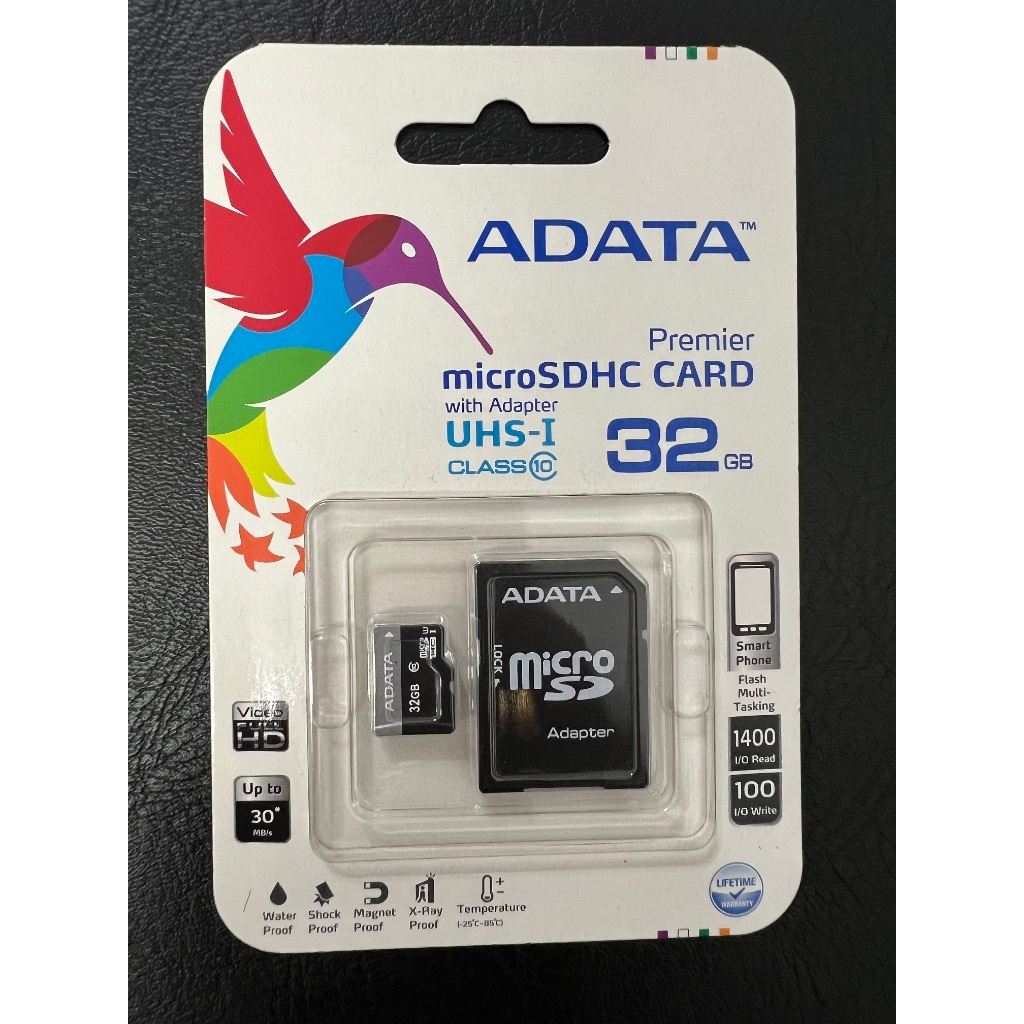 ADATA 威剛 MicroSDHC Premier CARD 32GB MIT 記憶卡