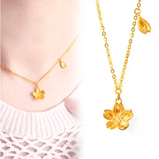 【元大珠寶】『甜美櫻花』黃金項鍊-純金99999國家標準16-0012