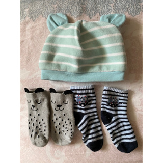 新生兒 嬰兒 寶寶 BeBe Amico 帽子/送襪子