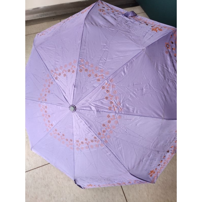 紫色造型輕便自動折疊傘