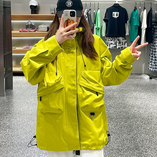 LARGE STORE 戶外機能多口袋軍裝外套 連帽外套 大衣外套 情侶外套 機車外套 防風外套 寬鬆版(JK2353)