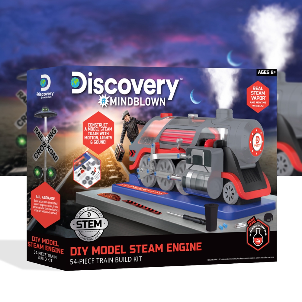 Discovery -  聲光蒸汽火車模型套組