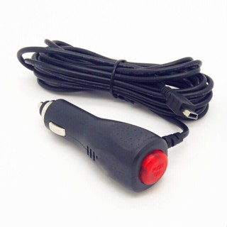 【勁昕科技】車載GPS導航mini usb車充24/12v轉5V2A行車記錄器電源線3.5米帶開關T頭