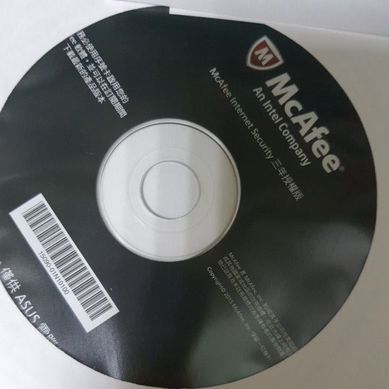 McAfee Internet Security 原廠防毒軟體 三年授權板（光碟片+序號）