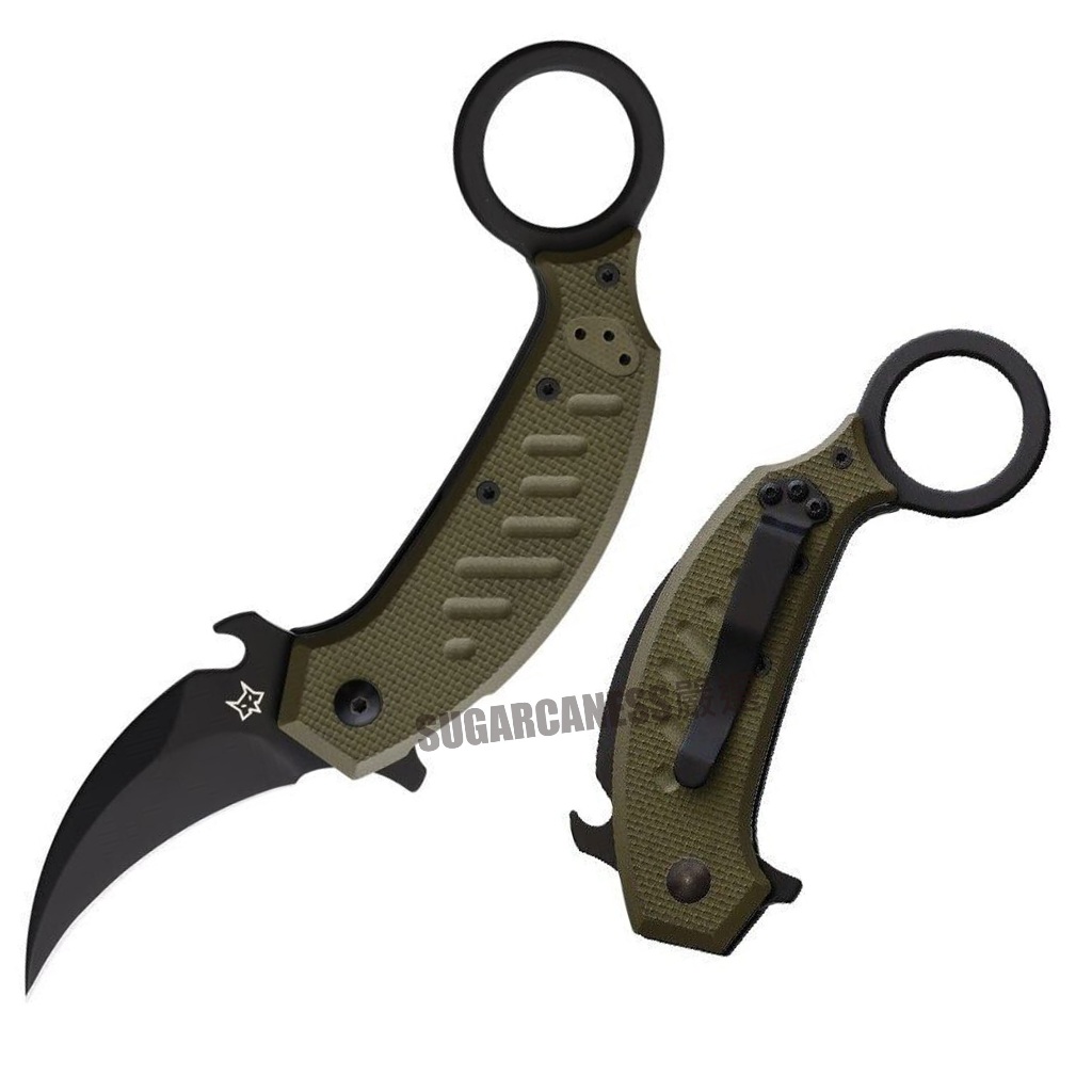 Fox Linerlock Karambit Pikal 反向爪刀 只有一把 稀有OD戰術配色 請先詢問再下標